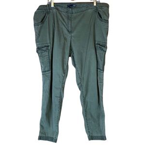 Eileen Fisher olive green cargo pants Size 20W